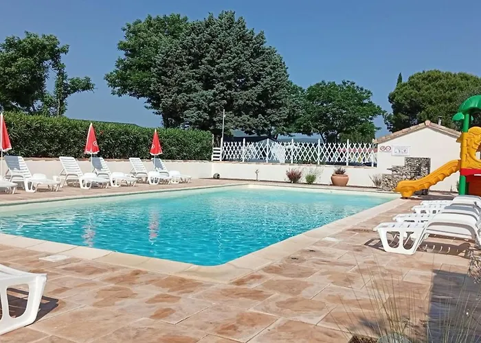 Mobil Avec Terrasse Pour 6 Personnes A - Api-1-52-450 Kamp alanı Anduze